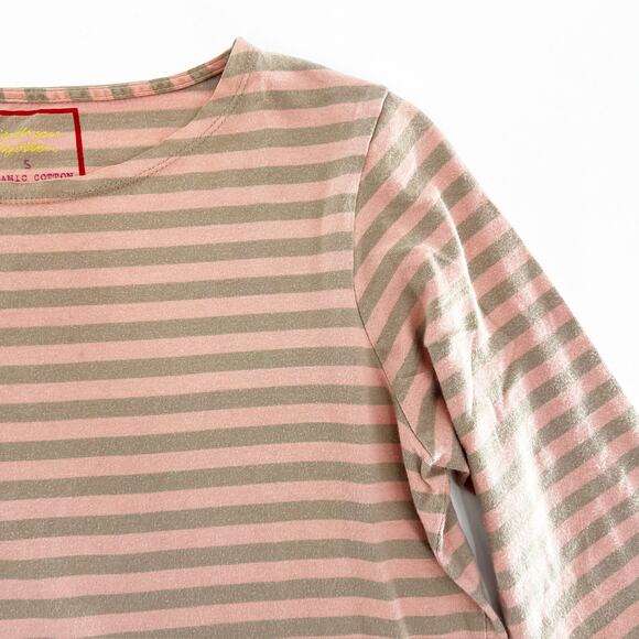 Gudrun Sjoden Striped Boat Neck Top Medium - Picture 2 of 4